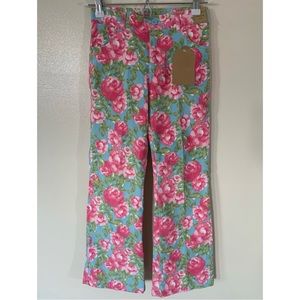 K.C. Parker • 8 • Girls Rose Floral Velvet Pants
